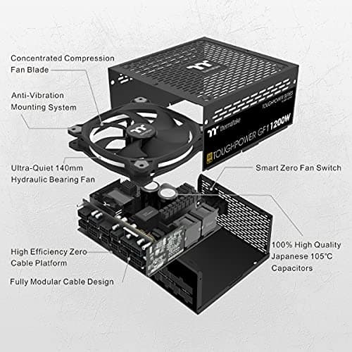 Thermaltake Toughpower GF1 TT Premium 1200W Fully Modular 80+ Gold Certified image