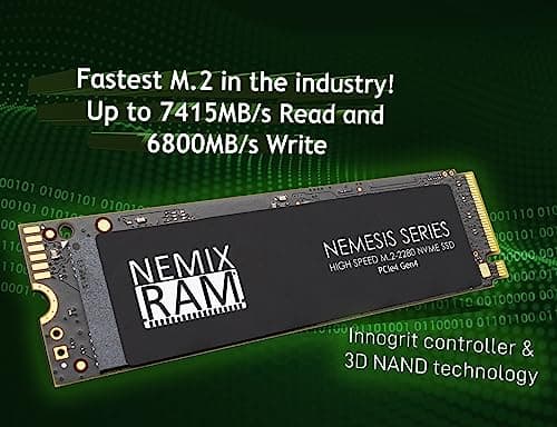 NEMIX RAM NEMESIS 2TB M.2-2280 SSD PCIe 4.0 X4 NVMe image