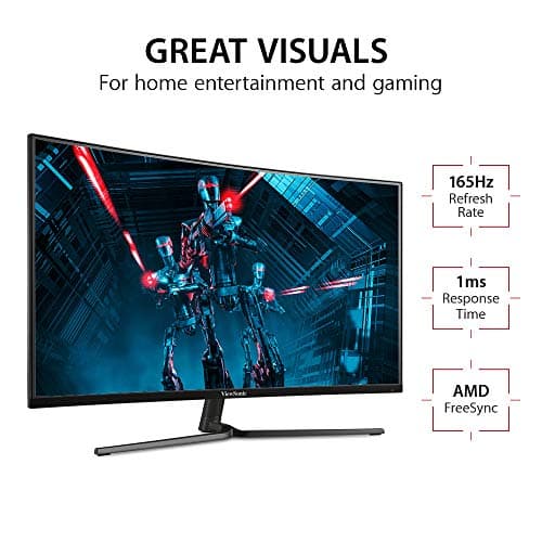 ViewSonic VX3258-PC-MHD 31.5" 1080p 165Hz VA Curved Monitor image