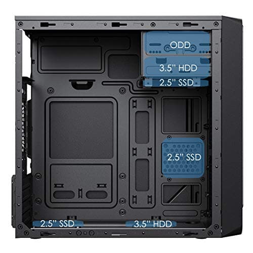 CiT Home MicroATX Mid Tower Black RGB image