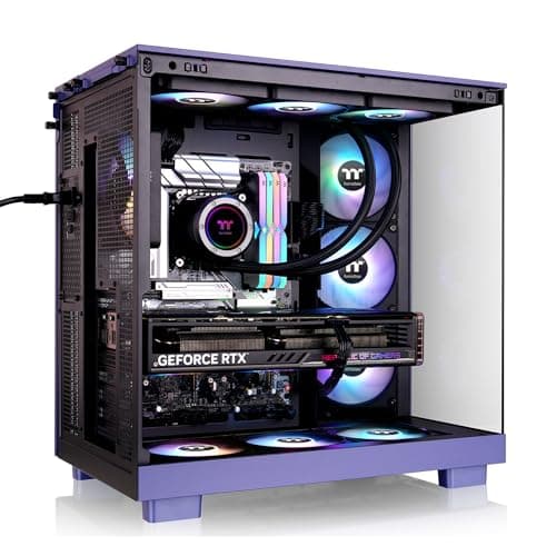  Thermaltake View 380 XL TG ARGB ATX Mid Tower Purple Tempered Glass (Future Dusk) image