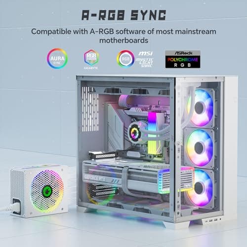 GameMax RGB Pro White 850W Fully Modular 80+ Gold image