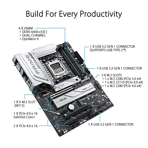 Asus X670 PRIME X670-P AM5 DDR5 ATX image