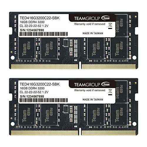 TEAMGROUP Elite Black SODIMM DDR4-3200 CL22 32GB (2x16GB) main image