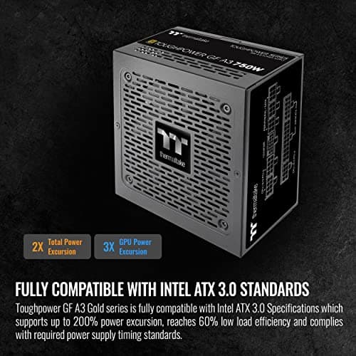 Thermaltake Toughpower GF A3 TT Premium Edition Black 750W 80+ Gold Fully Modular image