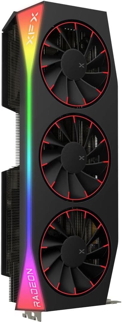 XFX Mercury OC Magnetic Air RGB Radeon RX 9070 XT 16GB GDDR6 Black image