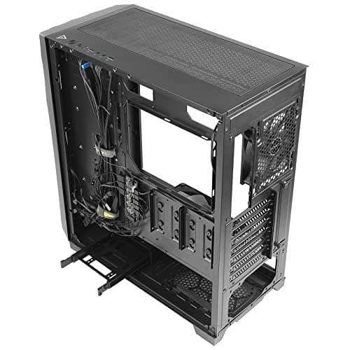 Antec DF700 FLUX ATX Mid Tower Black Tempered Glass Side Panel, USB 3.2 Gen 1 Type-A image