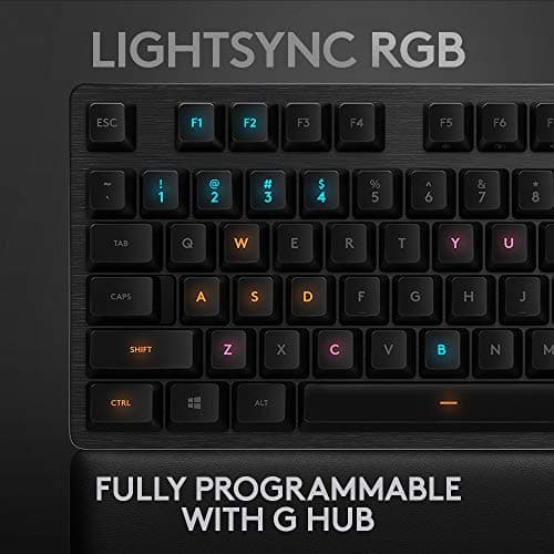 Logitech G513 Carbon RGB Wired GX Blue Mechanical Gaming Keyboard image