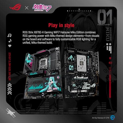 ASUS X870E ROG STRIX X870E-H GAMING WIFI7 HATSUNE MIKU EDITION DDR5 ATX image