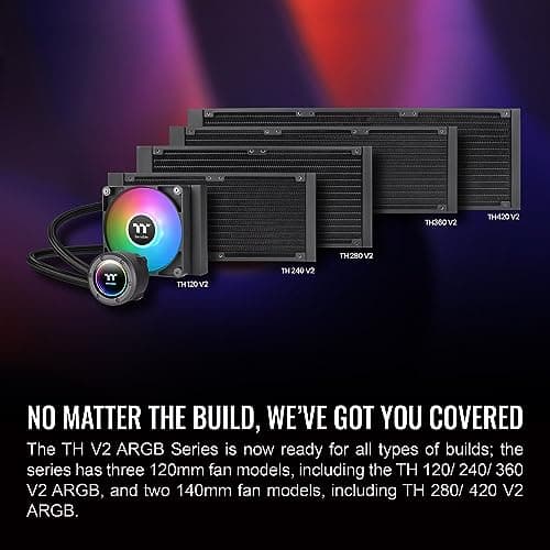 Thermaltake TH280 V2 ARGB Sync Water 280mm 84.32 CFM Black image