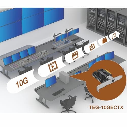 TRENDnet TEG-10GECTX 10 Gigabit PCIe Network Adapter 10 Gb/s Ethernet PCIe x4 image