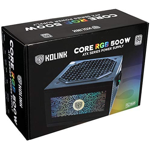 KOLINK Core RGB 500W Non-Modular 80+ Certified image