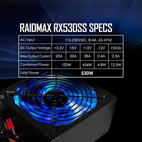 Raidmax RX-530SS 530W Semi-Modular image