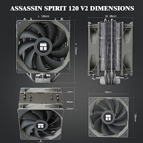 Thermalright Assassin Spirit V2 Air 154mm 66.17 CFM Gray image