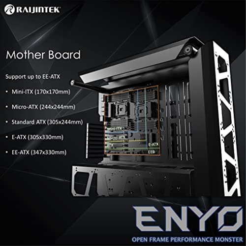 RAIJINTEK Enyo ATX Full Tower Black with Tempered Glass Side Panel and USB 3.2 Gen 1 Type-A Front Panel image