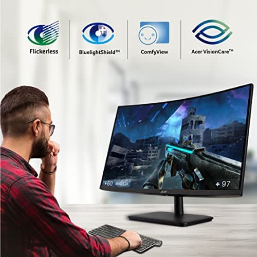 Acer ED270U P 31.5" 1440p 165Hz VA Curved Monitor image