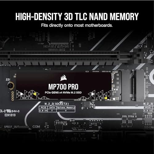 Corsair MP700 PRO 2TB M.2 SSD PCIe 5.0 NVMe image