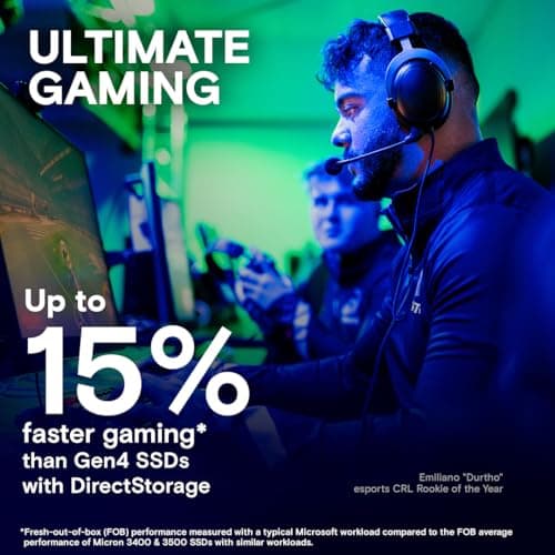 Crucial T705 W/Heatsink Limited Edition 2TB SSD M.2-2280 PCIe 5.0 X4 NVMe image