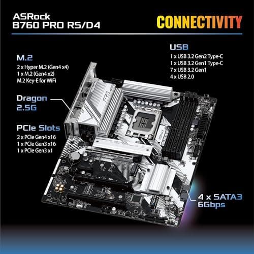 ASRock B760 Pro RS/D4 LGA1700 DDR4 ATX image