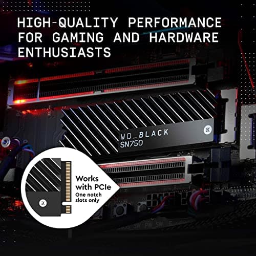 WD - BLACK SN750 1TB Internal Gaming SSD PCIe Gen 3 x4 NVMe image