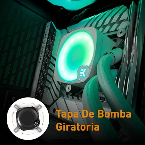 EK EK-Nucleus Water 240mm Lux D-RGB 72 CFM White image