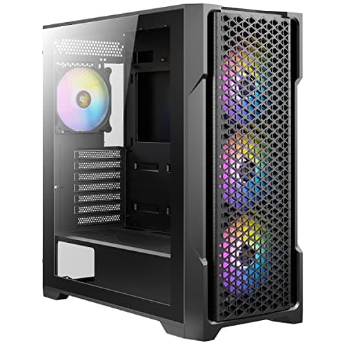Antec AX90 ATX Mid Tower Black with Tempered Glass Side Panel and USB 3.2 Gen 1 Type-A, USB 2.0 Type-A image