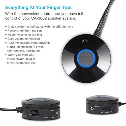 Cyber Acoustics CA-3602 2.1 Channel 30 W Speaker System image