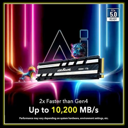 Addlink G55H 1TB SSD M.2-2280 PCIe 5.0 x4 NVMe image