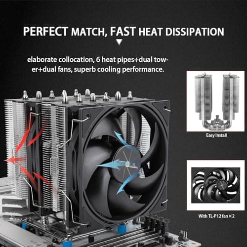 Thermalright Peerless Assassin 120 SE V3 Air 155mm 70.84 CFM Black / Silver image