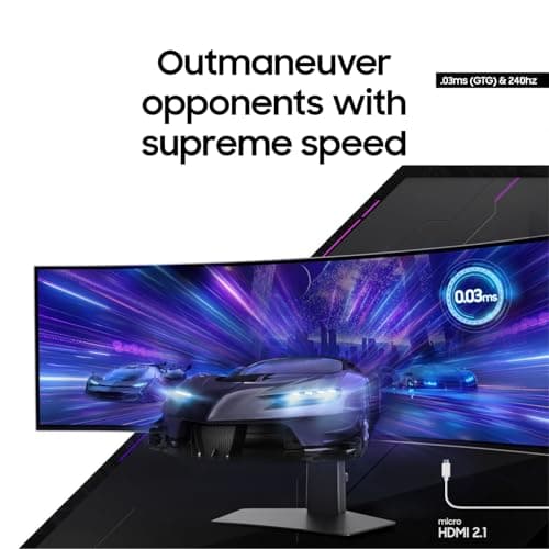 Samsung Odyssey G95SC 49" 5120x1440 240Hz QD-OLED Curved Monitor image