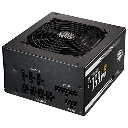 Cooler Master MWE Gold 650 V2 Fully Modular, 650W, 80+ Gold Efficiency, 2 EPS Connectors, 120mm HDB Fan, Semi-fanless Operation, 5 Year Warranty image