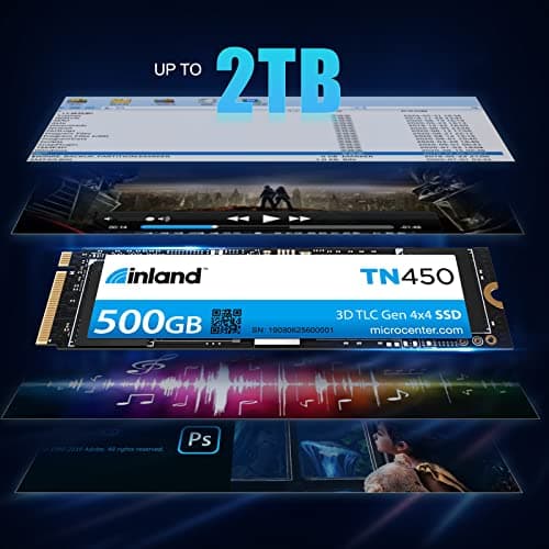 Inland TN450 500GB SSD M.2-2280 PCIe 4.0 X4 NVMe image
