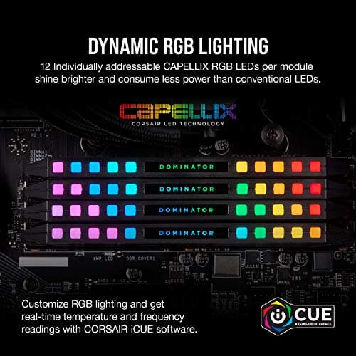 Corsair Dominator Platinum RGB Black DDR4-3200 CL16 128GB (8x16GB) image