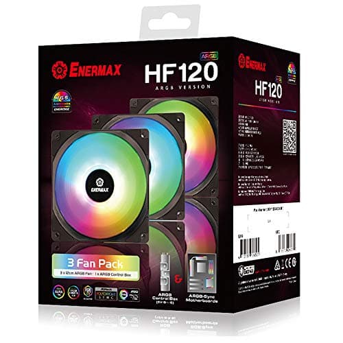 Enermax HF120 120mm White ARGB PWM 3-Pack image