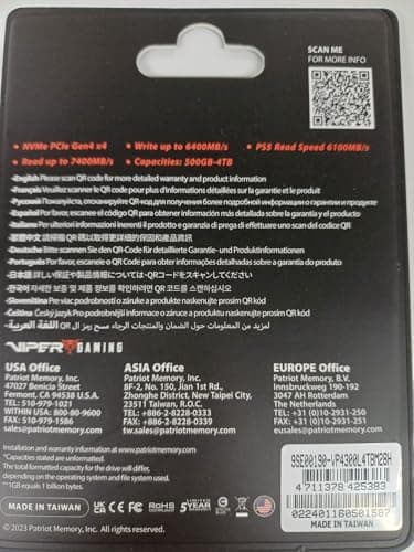 Patriot Viper VP4300 Lite 4TB SSD M.2-2280 PCIe 4.0 X4 NVMe image