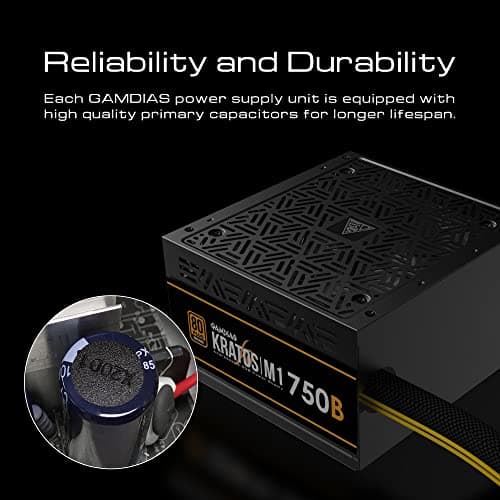 GAMDIAS KRATOS M1 B Black 750W Non-Modular 80+ Bronze Certified ATX image
