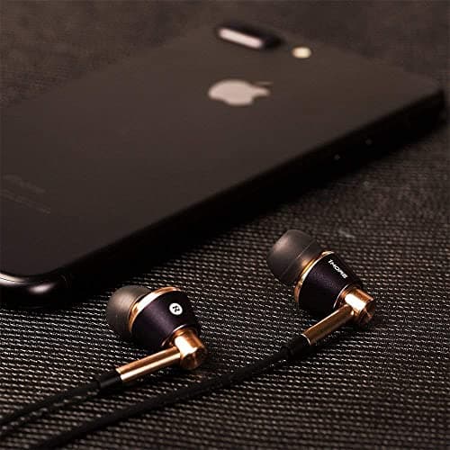 1MORE Triple Driver (Black/Gold) In-Ear Headphones with Microphone image
