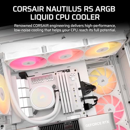 Corsair NAUTILUS Water 360mm RS ARGB 74.37 CFM White image