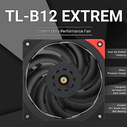 Thermalright TL-B12 EXTREM 120mm Black / Red PWM 112 CFM image