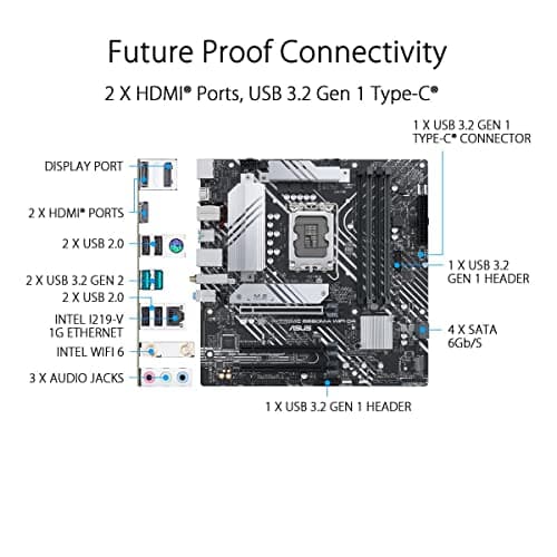 Asus B660 PRIME B660M-A WIFI D4 DDR4 Micro ATX image