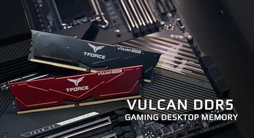 TEAMGROUP T-Force Vulcan Black DDR5-5200 CL40 16GB (1x16GB) image