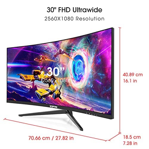 Sceptre C305B-200UN 30" 2560x1080 200Hz VA Curved Monitor image