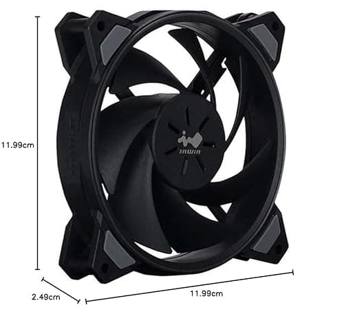 In Win Sirius Loop ASL 120mm Black Addressable RGB PWM 50 CFM 3-Pack image