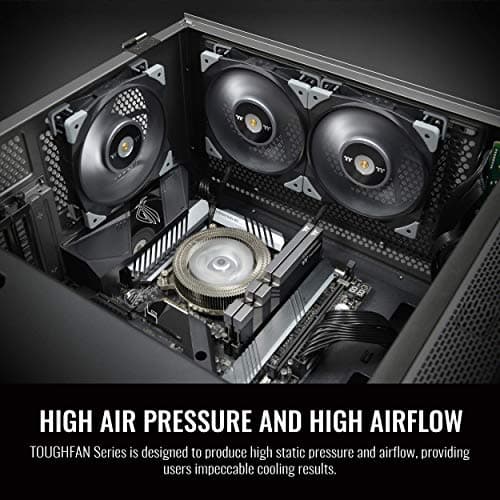 Thermaltake TOUGHFAN Turbo 120mm Black PWM 72.69 CFM 1-Pack image
