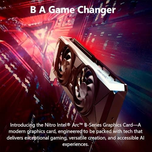 Acer Nitro OC Arc B570 10GB GDDR6 Black / Silver image