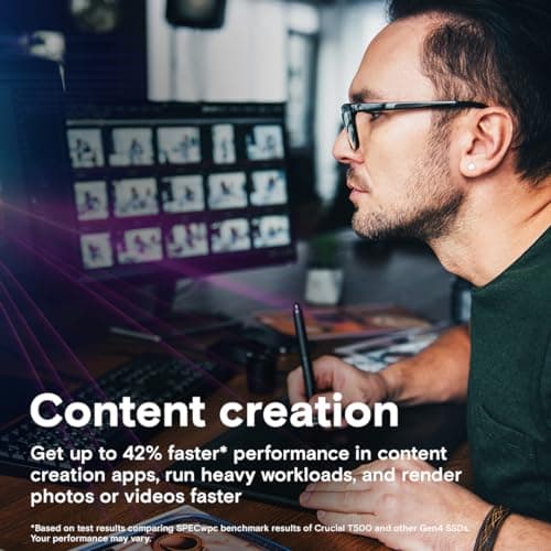 Crucial T500 2TB SSD M.2 PCIe 4.0 NVMe image