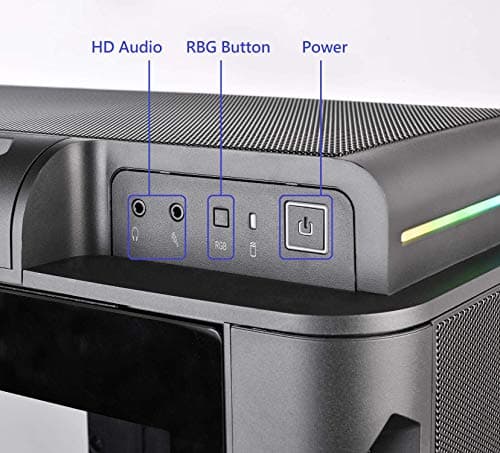 Thermaltake Level 20 RS ARGB ATX Mid Tower Black with Tempered Glass Side Panel and USB 3.2 Gen 1 Type-A USB 2.0 Type-A image