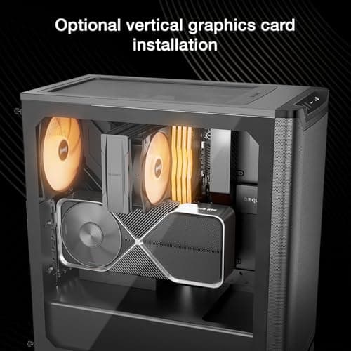 be quiet! Pure Base 501 LX ATX Mid Tower Black with Tempered Glass Side Panel and USB 3.2 Gen 2 Type-C USB 3.2 Gen 1 Type-A image