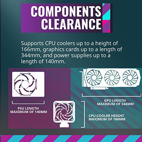 Cooler Master MasterBox MB311L ARGB Micro ATX Mid Tower Black with ARGB, Tempered Glass Side Panel, and USB 3.2 Gen 1 Type-A image