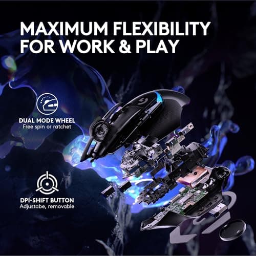 Logitech G502 X Plus Wired and Wireless Optical Gaming Mouse image